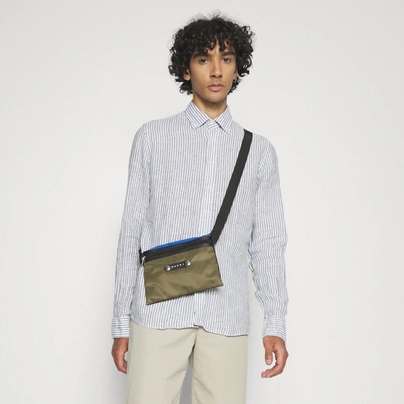 SAND Copenhagen 8024 Simon NMedium Blue Casual Striped Button Down Shirt - Picture 2 of 5